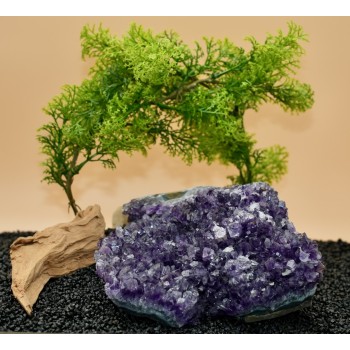 Géode améthyste bord brute Urugay AAA