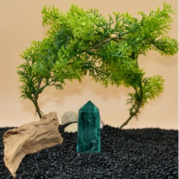 Pointe Malachite Chrysocolle AA 6,5 cm.