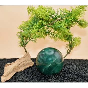 Sphère Fluorine Verte AA 70 mm