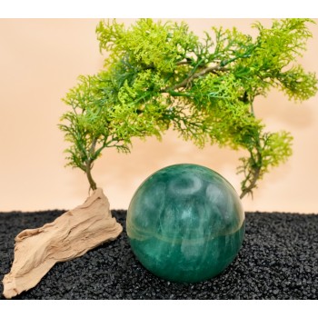 Sphère Fluorine Verte AA 80 mm