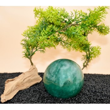 Sphère Fluorine Verte AA 80 mm